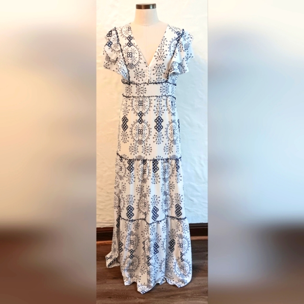Beautiful silky boho dress. Small/Medium.